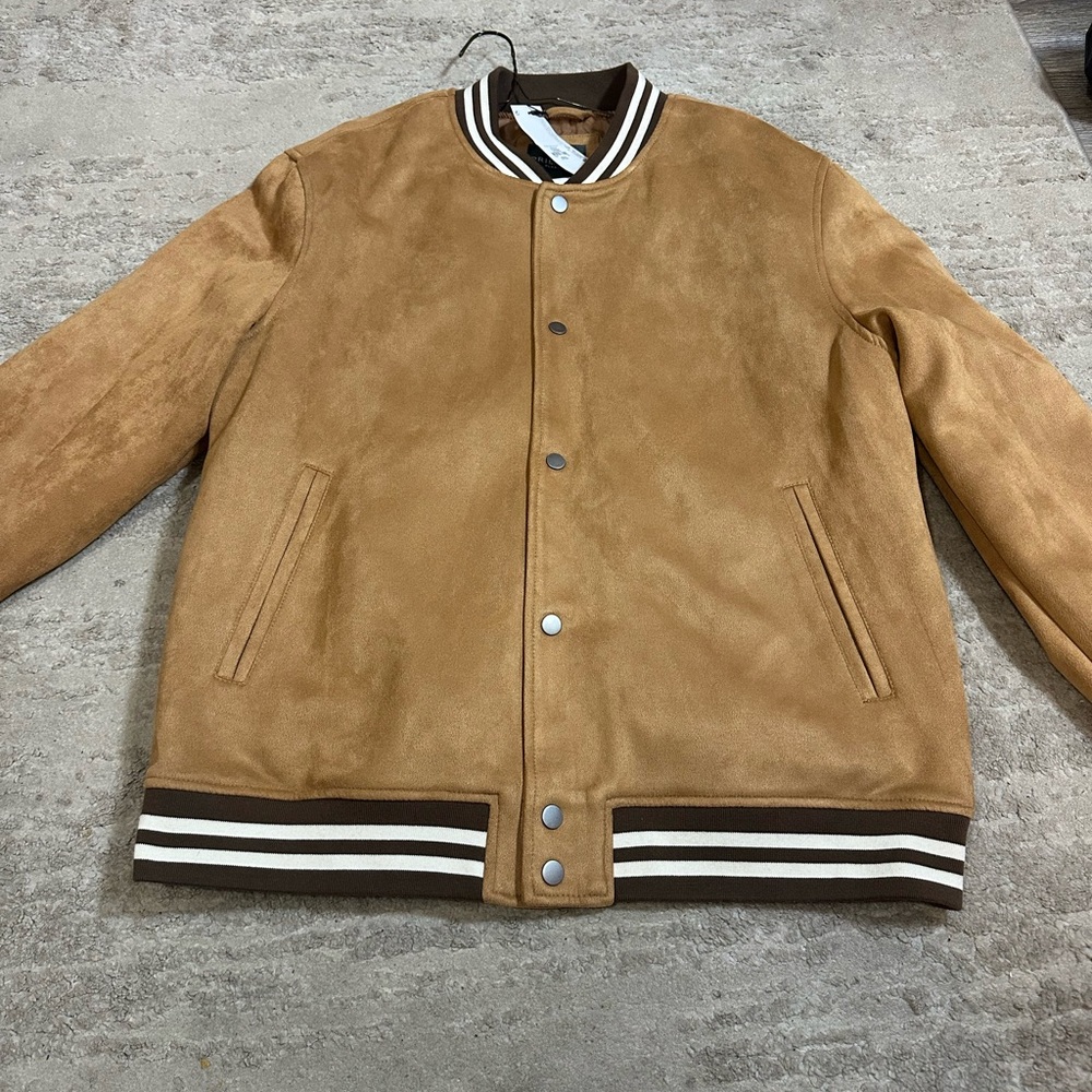 Men's Tan Bomber Jacket